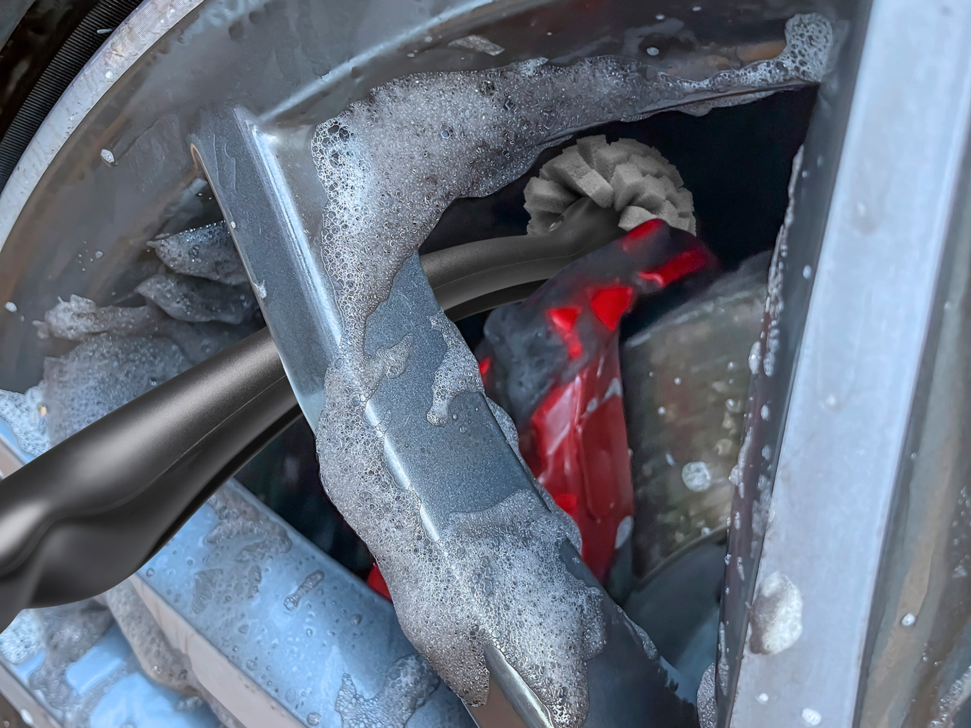 プラスセーヌ uniQ ホイール洗いスポンジ ハンドル付 ｜ アイオン株式会社