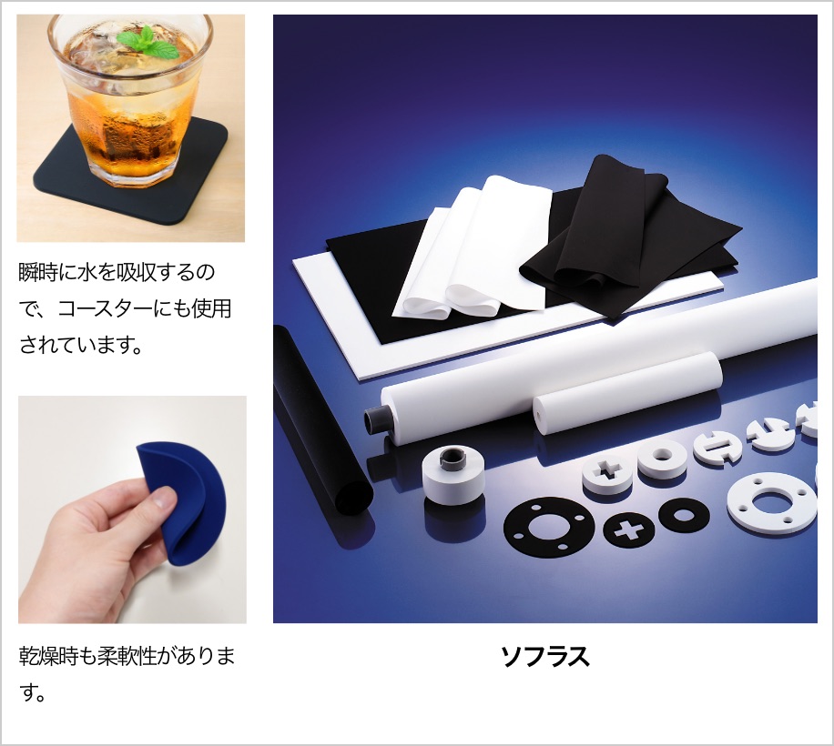 Polyulethan sponge  *  Material: Polyulrethane resin (PU)